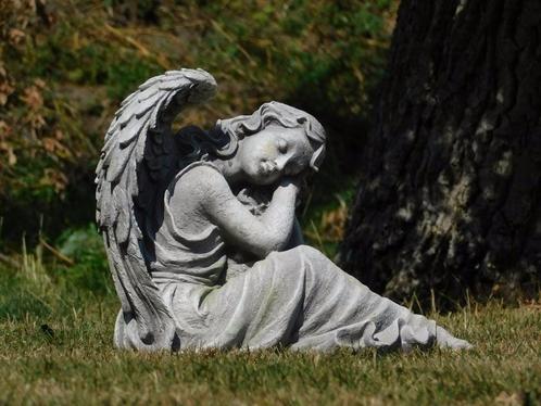 tuinbeeld , engel zittend , lief beeld, Jardin & Terrasse, Statues de jardin, Neuf, Enlèvement ou Envoi
