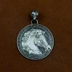 Paard hanger Grieks motief 13,4 gram - 925 Zilver, Neuf, Animal, Argent, Argent