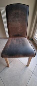stoel, Huis en Inrichting, Stoelen, Ophalen, Gebruikt, Bruin, Stof