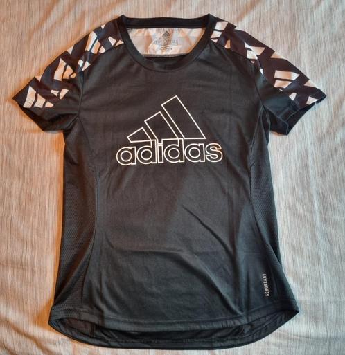 T-shirt de running Adidas Noir, Sports & Fitness, Course, Jogging & Athlétisme, Comme neuf, Vêtements, Adidas, Enlèvement ou Envoi
