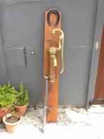 Pompe à eau décorative en cuivre rouge et laiton 19e siècle, Antiek en Kunst, Ophalen of Verzenden, Koper