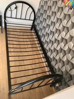 Eenpersoonsbed metaal, Huis en Inrichting, Slaapkamer | Bedden, Ophalen, Gebruikt, 90 cm, Eenpersoons