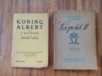 Twee oude boeken Koning Leopold II (1928) en Albert I (1934), Verzamelen, Ophalen of Verzenden, Gebruikt, Tijdschrift of Boek