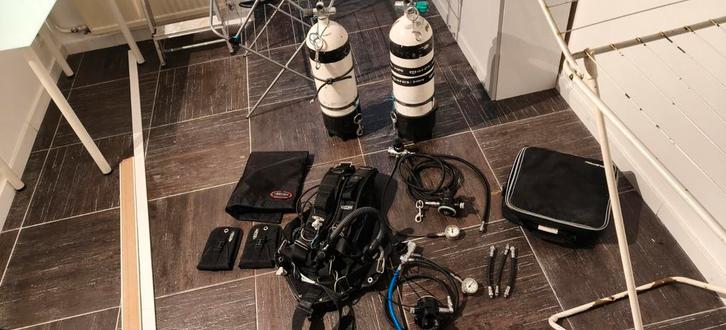 Tecline Sidemount duikset, Watersport en Boten, Duiken, Ophalen