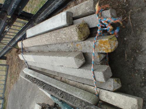 BETONPALEN=1.90MLX6ST+2.05MLX3ST=SAMEN 5 EURO, Tuin en Terras, Palen, Balken en Planken, Gebruikt, Palen, 180 tot 250 cm, Ophalen