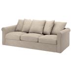 GRÖNLID 3-seat sofa-bed, Hillared beige, Ophalen, Zo goed als nieuw, Beige, 180 cm