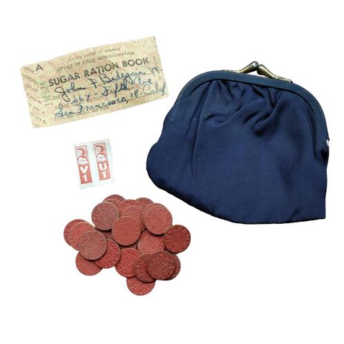 WWII US OPA Coin Token Set With Wallet, Verzamelen, Militaria | Tweede Wereldoorlog, Ophalen of Verzenden