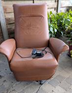 Relaxzetel leder, Huis en Inrichting, Ophalen, Gebruikt, Leer