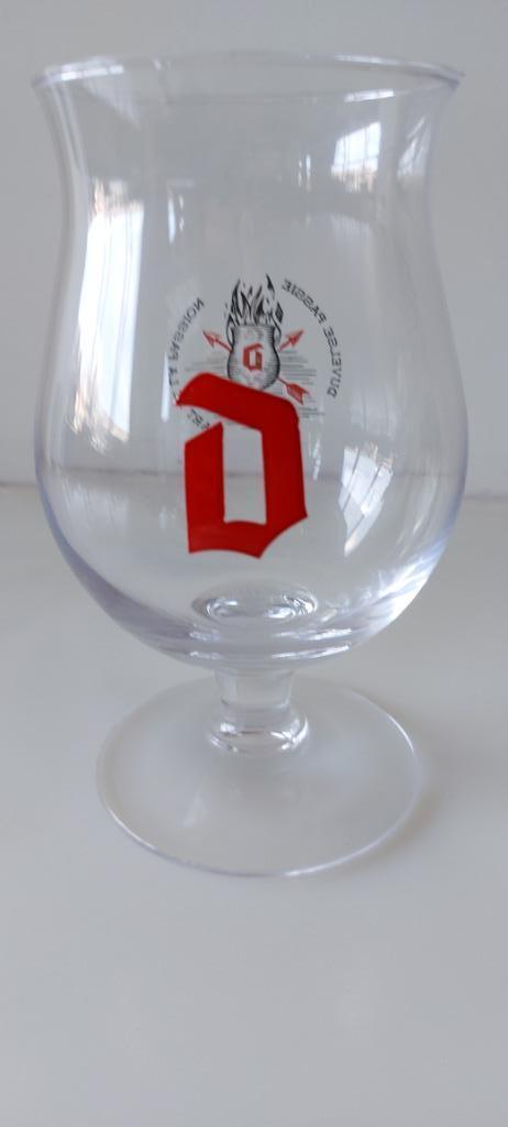 Duvelglas rode D , nieuw 33cl glas , duvelse passie, Verzamelen, Biermerken, Nieuw, Glas of Glazen, Duvel, Ophalen of Verzenden