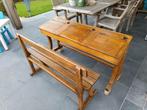 Oude schoolbank voor 3 kids., Huis en Inrichting, Ophalen, Gebruikt