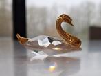 Figurine cristal cygne avec dorures, Ophalen of Verzenden, Zo goed als nieuw, Figuurtje