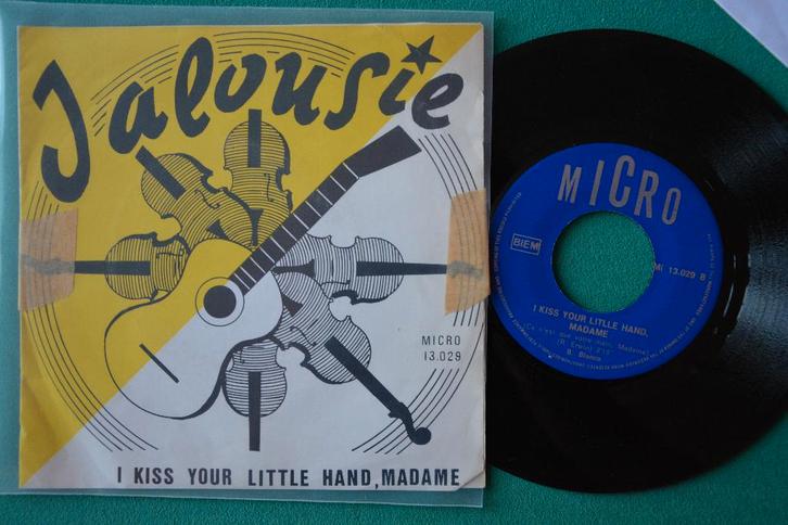 B. Blanca — Jealousy - H - single vinyle (1967), CD & DVD, Vinyles Singles, Utilisé, Single, Rock et Metal, 7 pouces, Enlèvement ou Envoi