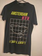 Amsterdam Run t-shirt, Verzenden, Zwart, Workout, Gedragen