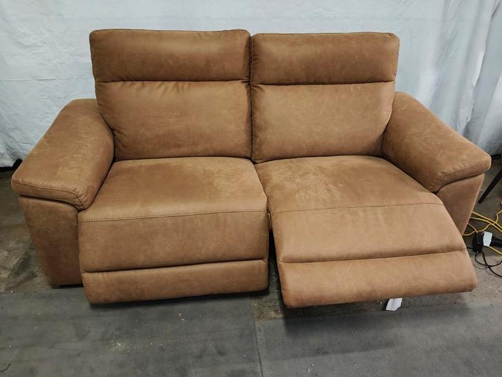 Tweezits relax zetel (outlet), Huis en Inrichting, Zetels | Zetels, Nieuw, Rechte bank, Tweepersoons, Stof, Ophalen