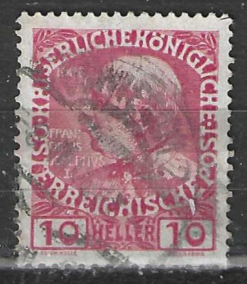 Oostenrijk 1908/1913 - Yvert 106 - 60 jaar Frans-Jozef  (ST) beschikbaar voor biedingen