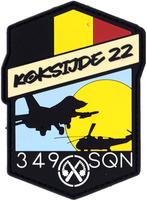 349 Sqn - Koksijde 2022 - patch, Envoi, Armée de l'air, Emblème ou Badge