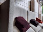 Canapé + pouf Roche Bobois velour côtelé, Ophalen, Gebruikt, Rechte bank, Stof