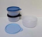 Tupperware Ramequin 200 ml x 3 - Blanc & Bleu Clair & Foncé, Boîte, Blanc, Enlèvement ou Envoi, Neuf