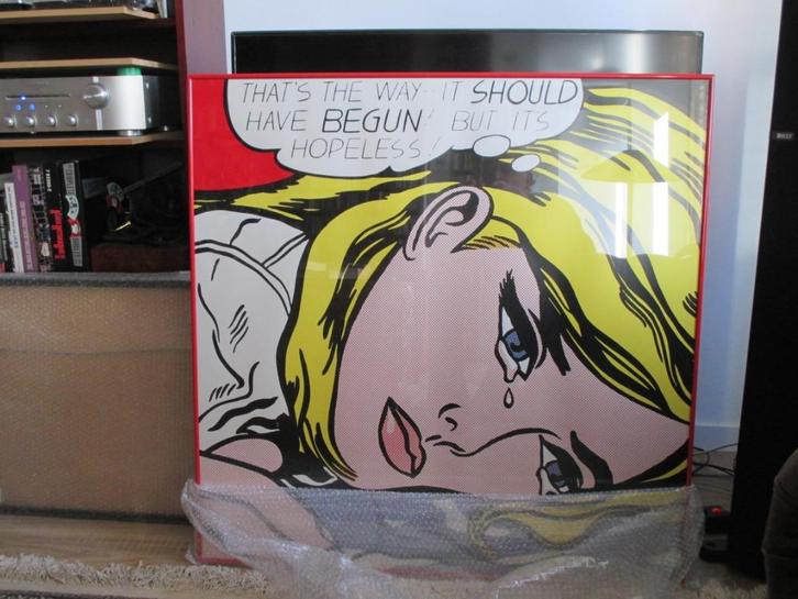 Art Deco Roy 1lichtenstein, Antiek en Kunst, Kunst | Litho's en Zeefdrukken, Ophalen