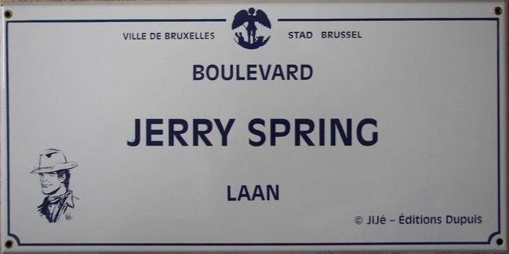 Straatnaambord / Plaque de Rue - Jerry Spring, Boeken, Stripverhalen, Nieuw, Eén stripboek, Ophalen