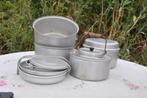 ensemble casserole et autres en aluminium pour camping, Caravanes & Camping, Enlèvement ou Envoi, Utilisé