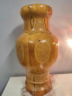Zware houten xl Vintage vaas, Antiek en Kunst, Antiek | Vazen, Ophalen