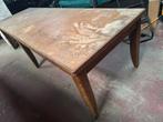 Lange houten tafel H77, B98, L305, ideaal voor grote groepen, Antiquités & Art, Antiquités | Meubles | Tables, Enlèvement