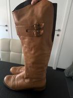 bottes hautes en cuir marron cognac taille 39, Enlèvement ou Envoi, Porté, Bottes hautes