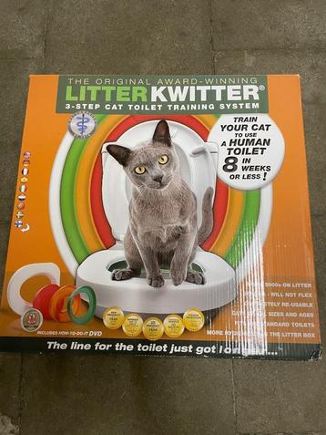 leren katten op toilet te zitten beschikbaar voor biedingen