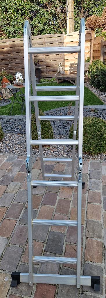 Echelle pliable, Doe-het-zelf en Bouw, Ladders en Trappen, Gebruikt, Ladder, 2 tot 4 meter, Opvouwbaar of Inschuifbaar, Ophalen