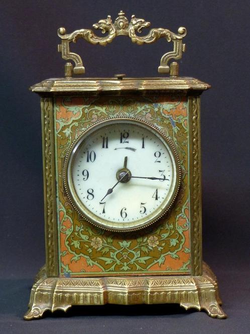 N2 1900 MUCHA superbe pendule pendulette Art nouveau 17cm, Antiquités & Art, Antiquités | Horloges, Envoi