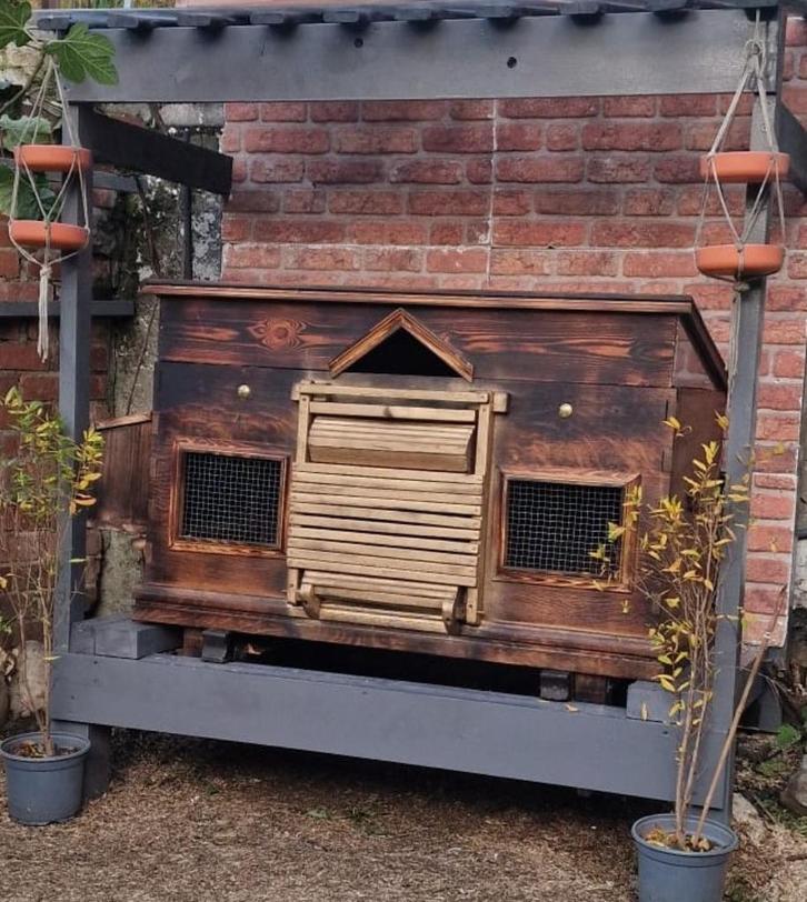 Prachtig ambachtelijk kippenhok te koop, Dieren en Toebehoren, Pluimvee | Toebehoren, Nieuw, Kippenhok of Kippenren, Ophalen