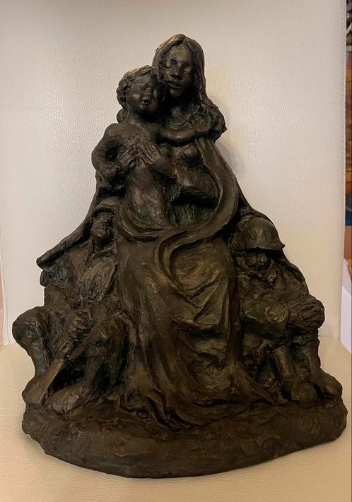 Onze-Lieve-Vrouw van de IJzer, Truus Coumans, 1979, Antiquités & Art, Art | Sculptures & Bois, Enlèvement