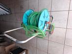 Waterhaspel met waterdarm en spuit, Ophalen, Gebruikt
