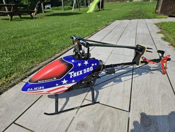 T-REX 500 flybarless, Débutants et 3D beschikbaar voor biedingen