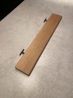 Vol eiken wandplank met metalen montage systee, Huis en Inrichting, Woonaccessoires | Wandplanken en Boekenplanken, Ophalen of Verzenden