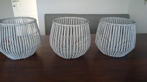 3x Bamboe Sage manden Als Nieuw, Huis en Inrichting, Woonaccessoires | Schalen en Manden, Zo goed als nieuw, Ophalen