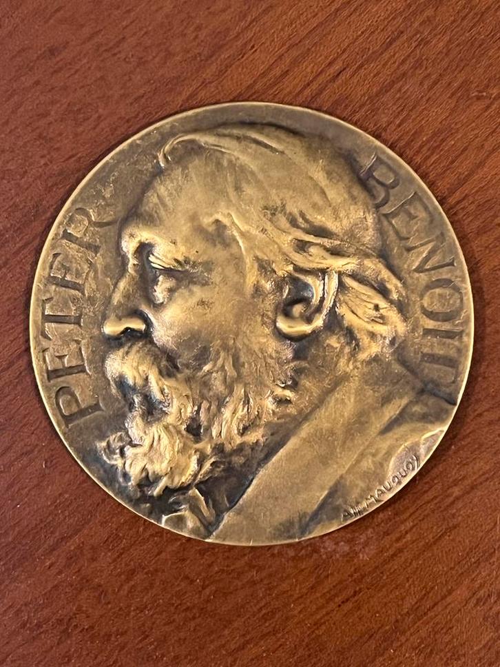 Bronzen munt Peter Benoit, Stad Antwerpen 1951, Postzegels en Munten, Penningen en Medailles, Brons, Ophalen