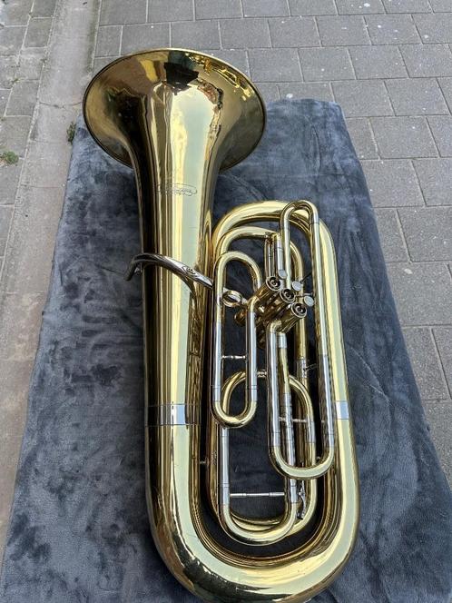 Tuba basse en si bémol Miraphone, Musique & Instruments, Instruments à vent | Tubas, Utilisé, Tuba en si bémol, Enlèvement