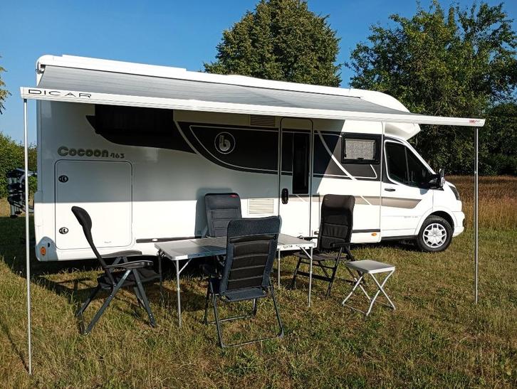 camper verhuur, Caravans en Kamperen, Mobilhomes, Particulier, tot en met 4, Half-integraal, Benimar, Ford, Diesel, Automaat, L-zit