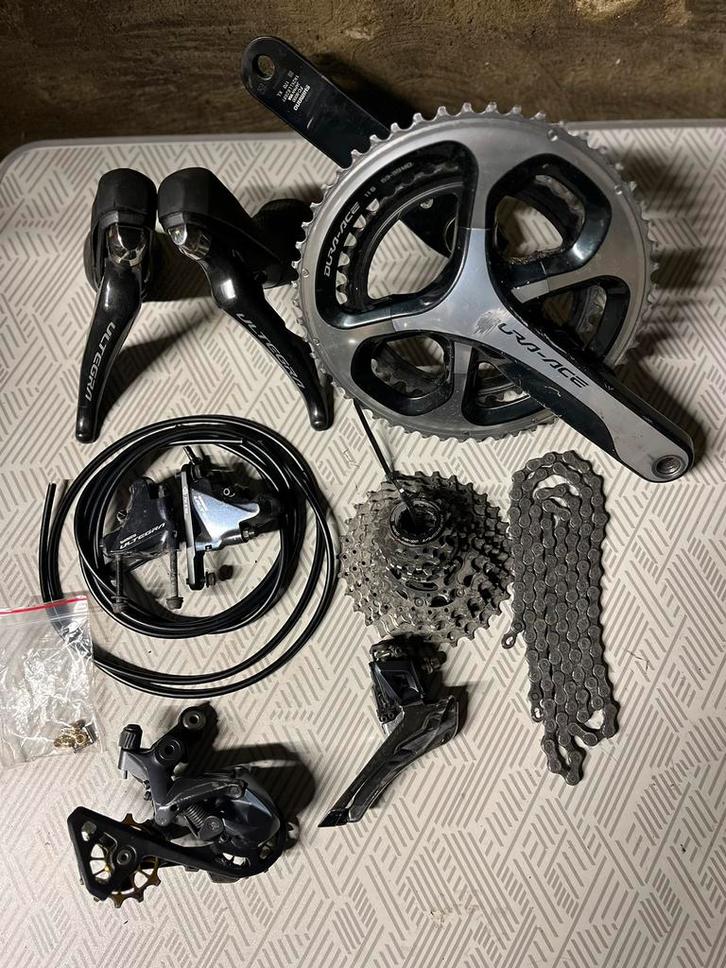 Ultegra R8020 Disc groepset, Fietsen en Brommers, Fietsonderdelen, Zo goed als nieuw, Ophalen