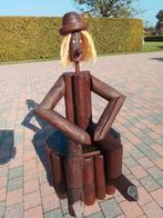 Houten tuindecoratie in zwaar hout., Enlèvement, Bois