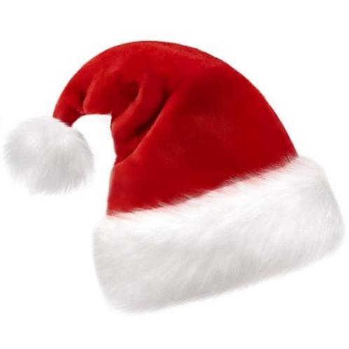 Kerstmuts luxe pluche bont, Diversen, Kerst, Nieuw, Ophalen of Verzenden