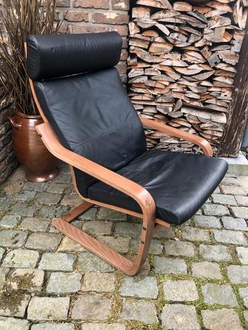 vintage relaxzetel zetel poang ikea LEDER