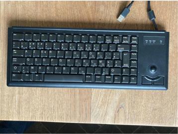 Clavier professionnel compact CHERRY avec trackball