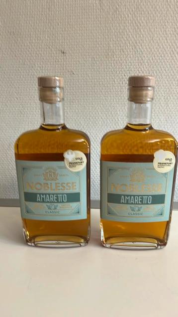 bouteille d'Amaretto Noblesse, une liqueur belge aux amandes, Neuf, Autres régions, Enlèvement ou Envoi, Pleine