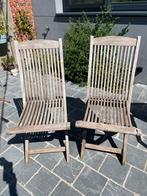 Teaken tuinstoel ASCOT, Tuin en Terras, Tuinstoelen, Ophalen, Gebruikt, Teakhout, Inklapbaar