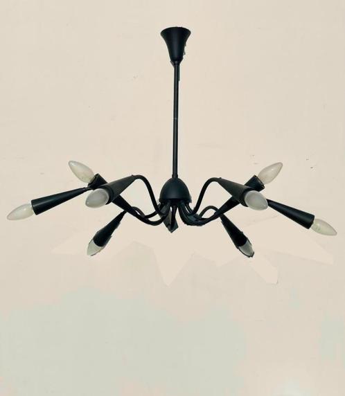 50s Vintage 9-armig  kroonluchter, Antiek en Kunst, Antiek | Verlichting, Ophalen of Verzenden