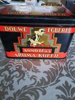 Blikken doos Douwe Egberts . 17 x 11 x 12 ., Collections, Boîte en métal, Douwe Egberts, Enlèvement ou Envoi