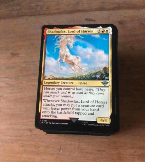 Magic the gathering deck red white lord of the rings, Hobby en Vrije tijd, Verzamelkaartspellen | Magic the Gathering, Zo goed als nieuw